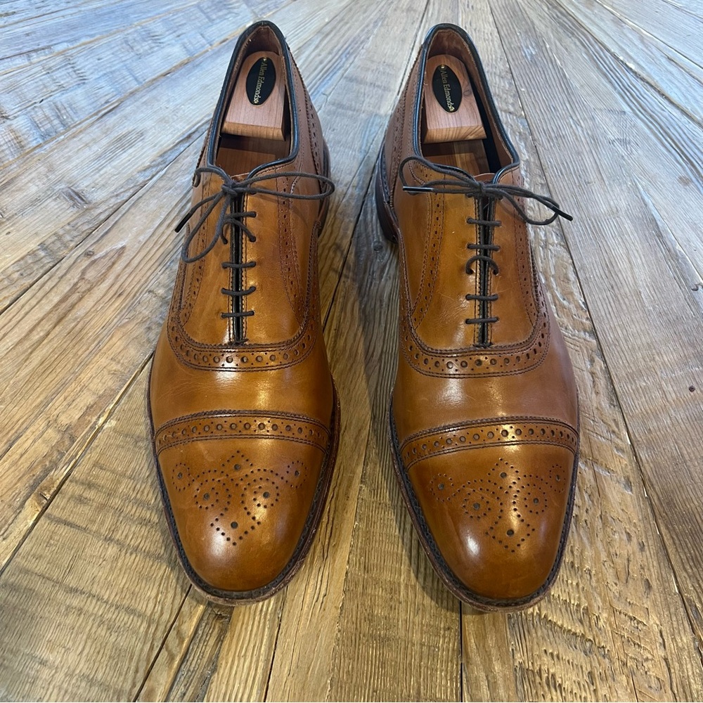 Allen Edmonds Strand Cap-toe Oxford Dress Shoe 14E in Walnut Brown